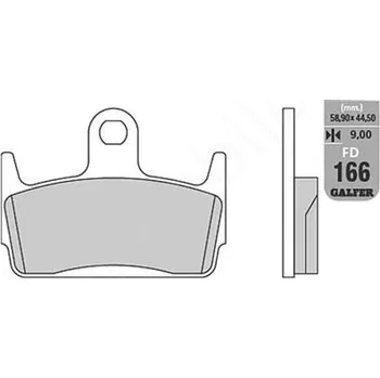 Brzdová destička GALFER brzdové destičky KH234 polokovové (GALFER brzdové destičky KH234 polokovové)