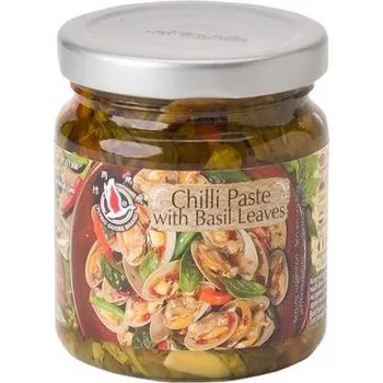 Omáčka FLYING GOOSE Chilli pasta s bazalkovými listy 180 g