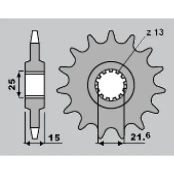 Řetězová sada pro motocykl JR řetězové kolo přední 2082 15 ZX 6R 95-97, TRIUMPH (JR řetězové kolo přední 2082 15 ZX 6R 95-97, TRIUMPH)