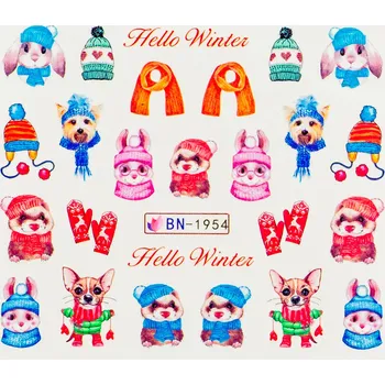 Lak na nehty BIO NAILS Vodolepka BN-1954 zvířátka a zima