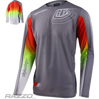 cyklistický dres Pánský dres TroyLeeDesigns SE PRO AIR Jersey Richter Silver Fire 2023 L