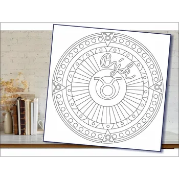 Radost v písku Šablona na pískování horoskop býk Varianta: 210 x 210 mm