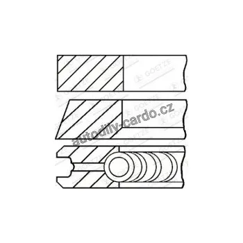 Blok motoru Sada pístních kroužků GOETZE 08-501500-00