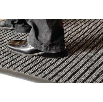 Rohožka Čistící rohož s proužky STRIPE 310 x 210 cm - Hnědá / rovnoběžně s delší stranou