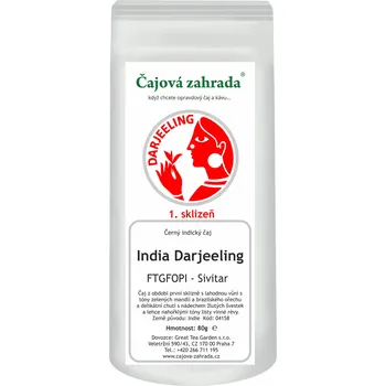 Čaj Čajová zahrada India Darjeeling FTGFOPI Sivitar - černý čaj Varianta: černý čaj 500g