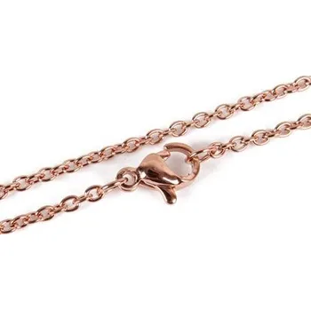 Řetízek Řetízek, 45cm, nerezová ocel, bronz, 1ks