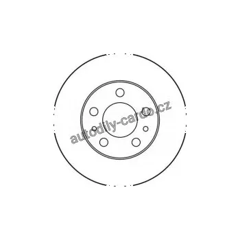 Brzdový kotouč Brzdový kotouč TRW DF1677 - VOLVO 240