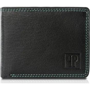 Peněženka Paolo Peruzzi Pánská kožená peněženka s ochranou RFID PAOLO PERUZZI; černá