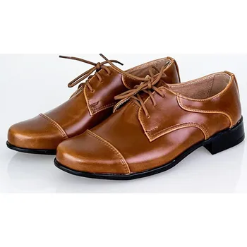 Chlapecká obuv Chlapecké společenské boty 200 hnědé, Dětské boty 34