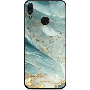 Pouzdro na mobilní telefon Lesklý kryt Mobiwear Glossy - Huawei Y7 2019 - G022G Zelenkavý a zlatavý mramor (Prémiové lesklé pouzdro, obal, kryt Mobiwear Glossy na mobil Huawei Y7 2019 - G022G Zelenkavý a zlatavý mramor, materiál Plast + TPU silikon - krytí po všech stranách,)