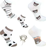 Emi Ross Dámské kotníkové ponožky Emiros - Medvídek( 5 párů v balení ) Barva: Mix barva, Velikost: 35-38