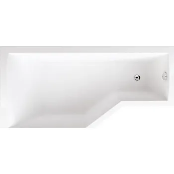 Vana TEIKO Tuba 170 L - Asymetrická akrylátová vana 170 x 80 cm, bílá, levá - V117170L04T01001 Nohy zdarma