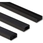 Přisazený hliníkový profil černý PG2 16x8mm s černým difuzorem 2m McLED ML-761.023.74.2