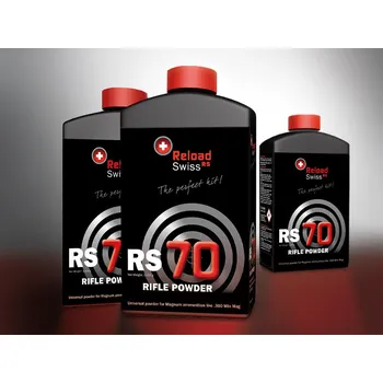 Příslušenství pro sportovní střelbu Střelný prach Reload Swiss RS70 - 1,0 Kg