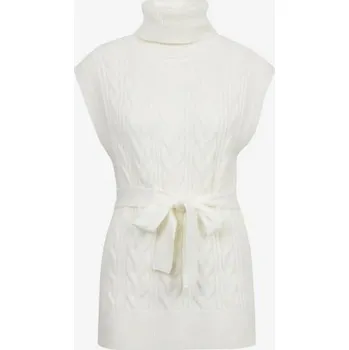 Dámský svetr Krémová dámská svetrová vesta