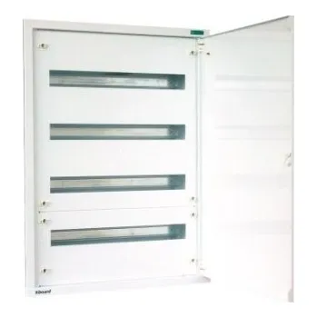 Rozvaděč EATON 103097 BF-U-4/132-C Rozvodnice POD omítku, bílé dveře, N/PE můstky, kov, 132mod