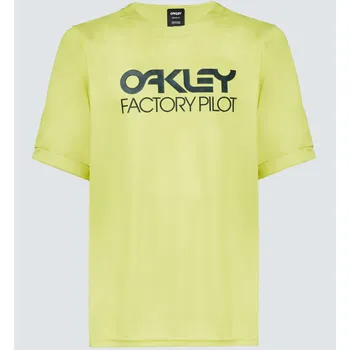 cyklistický dres pánský dres Oakley Factory Pilot MTB SS Jersey - Yellow vel. S
