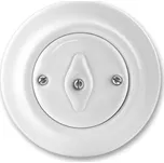 DECENTO Přepínač křížový otočný bílá-porcelán ABB 3560K-C07345
