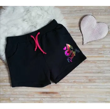 Dívčí oblečení KUGO DÍVČÍ KRAŤASY S NOTOU, velikost 164-176 Barva: Tmavě modrá, Velikost: 164