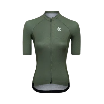 cyklistický dres Kalas Dámský cyklistický dres PASSION Z3 | Dres CARBON | olive Kalas velikost: 6 (XXL)