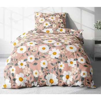 Povlečení Dysha Bavlněné povlečení jednolůžkové 2 dílné - Kopretina