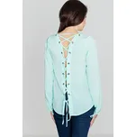 Dámská halenka se zavazováním na zádech K385 Barva: Mátová, Velikost: XL