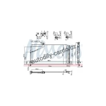 Chladič motoru Chladič klimatizace NISSENS 940657