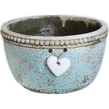 Podmiska Miska beton pr.21cm modrá