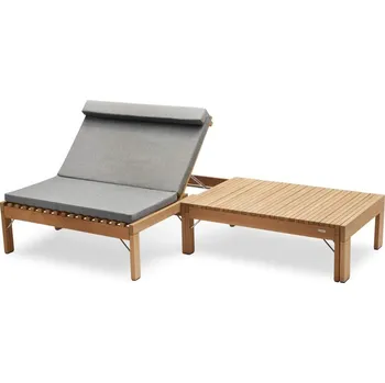 Zahradní lehátko Skagerak Polstrování Riviera Lounge, ash