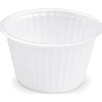 Jednorázové nádobí Termo-miska (XPS) kulatá bílá O127mm 500ml /50 ks