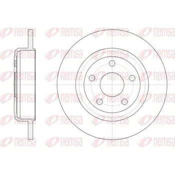 Brzdový kotouč Brzdový kotouč REMSA 61669.00