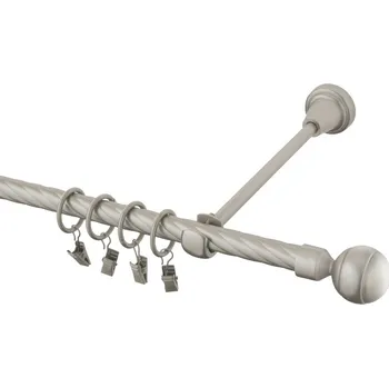 Garnýž Garnýž kovová 480 cm kroucená jednořadá 16 Paola chrom mat