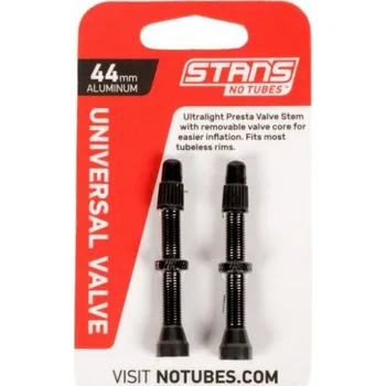ventilky Ventilek STAN´S NOTUBES Universal Alu 44mm 2xks černá