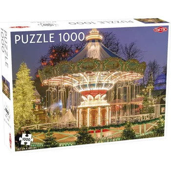 Puzzle Puzzle Tactic Zábavní park Tivoli, Kodaň, Dánsko, 1000 dílků + k objednávce puzzle zdarma
