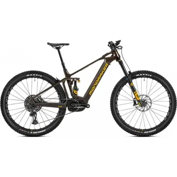 Sport Celoodpružené elektrokolo MONDRAKER Crafty Carbon XR LTD, gloss amber carbon/yellow vel. M