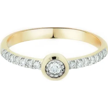 Prsten Dámský diamantový prsten ze zlata FR9727