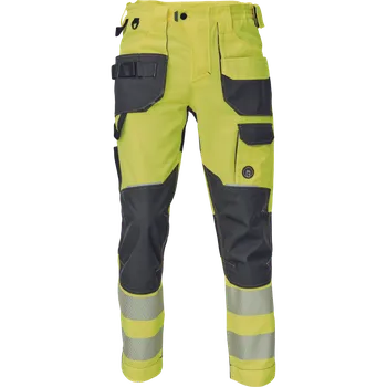 Pánské oblečení CRV Kalhoty pracovní do pasu SHELDON HV žlutá 52