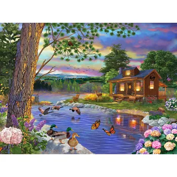 Puzzle Puzzle SunsOut Klidná řeka, 1000 dílků + k objednávce puzzle zdarma