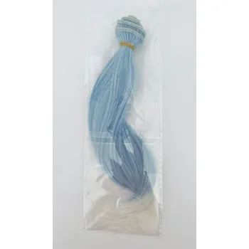 Vlasy na panenky modrobílé (20cm/1m)