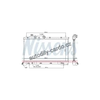 Chladič motoru Chladič motoru NISSENS 67743