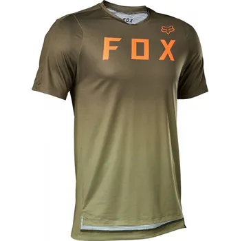 cyklistický dres pánský cyklistický dres Fox Flexair Ss Jersey Bark vel. M