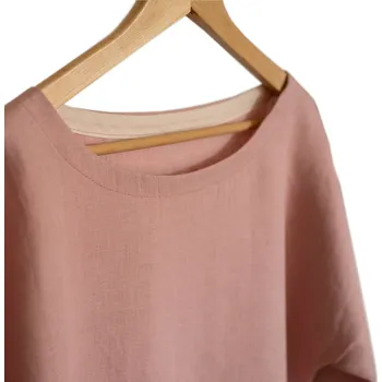 Dámská halenka Tom Linen Dámská Lněná halenka Pudrové růžová Velikost: M