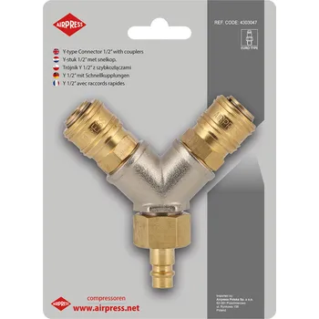 Hadicová spojka rozdvojka 1/2"