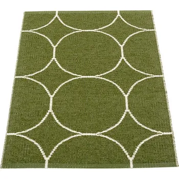 Koberec Vinylový koberec Pappelina BOO Dark Olive/Vanilla velikost: 70x100cm