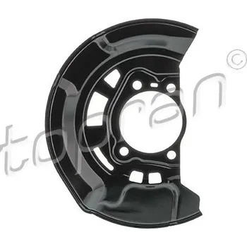 Brzdový kotouč Ochranný plech proti rozstřikování, brzdový kotouč TOPRAN 601 655