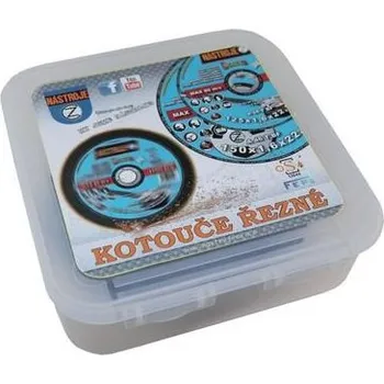 Řezný kotouč NÁSTROJE CZ Prodejní box 20ks - kotouč řezný 125x1,6x22 iMACH3 na ocel a nerez v PROFI plastovém obalu - certifikát OSA - IM-1-B-125-1,6RM-20