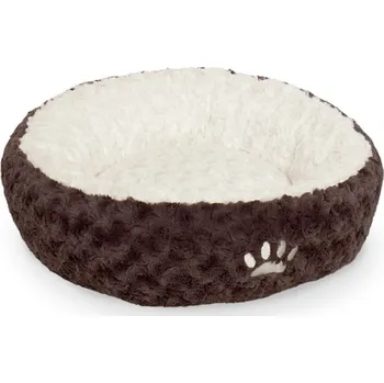 Pelíšek pro psa Nobby Neiku hnědý pelíšek donut 45cm