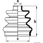 HERTH+BUSS JAKOPARTS Sada měchů, hnací hřídel J2861026