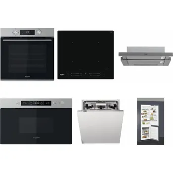 Set domácích spotřebičů WHIRLPOOL OMK58CU1SX + WHIRLPOOL WL S7260 NE + WHIRLPOOL AKR 749/1 IX + WHIRLPOOL MBNA910X + WHIRLPOOL WIO 3T133 PLE + WHIRLPOOL ART 66112