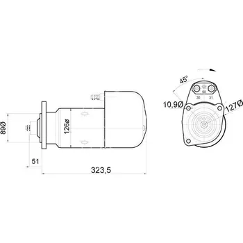 Startér Startér 24V/5,4kW, 9 zubů 0001416020